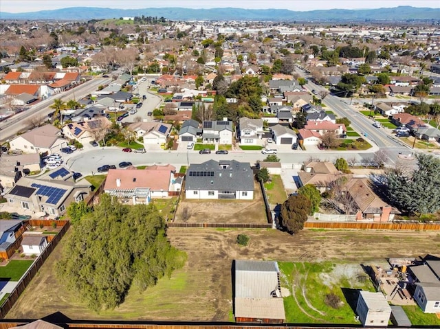 aerial view featuring a mountain view