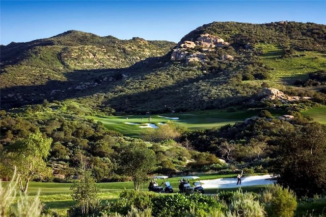 view of home's community featuring a mountain view