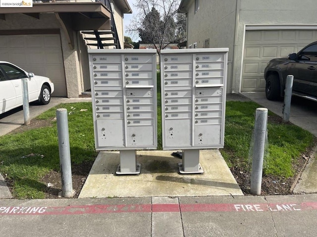 view of community featuring mail boxes