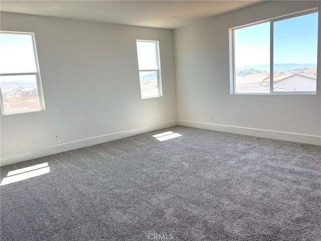 view of carpeted empty room