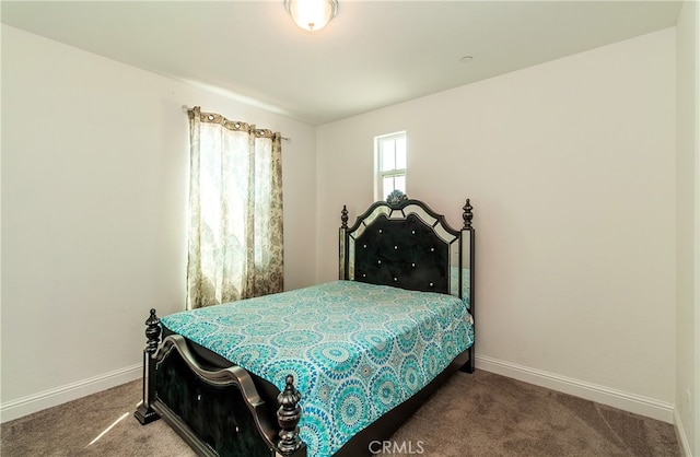 bedroom with carpet floors