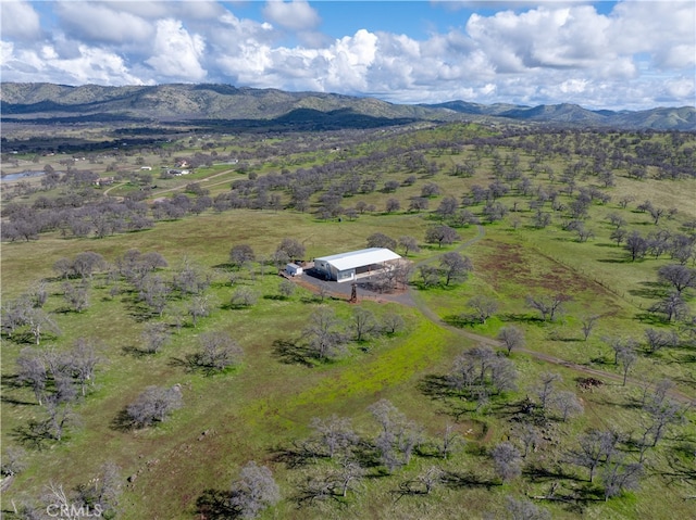 bird's eye view featuring a mountain view