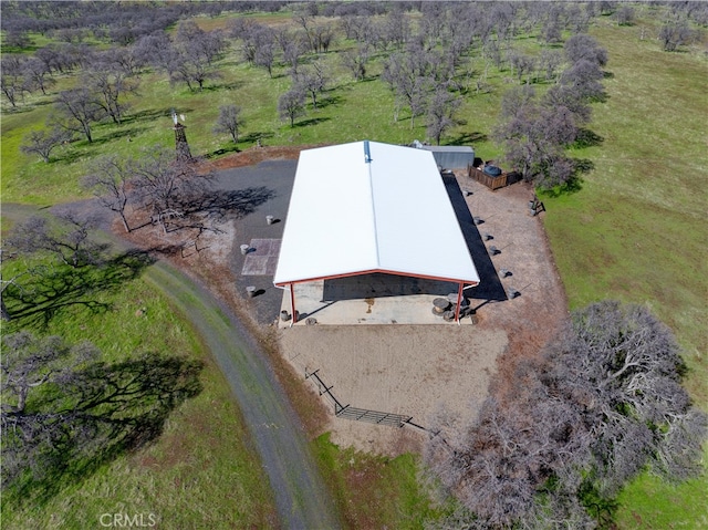 bird's eye view featuring a rural view