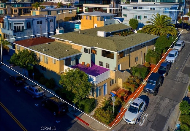 drone / aerial view featuring a residential view