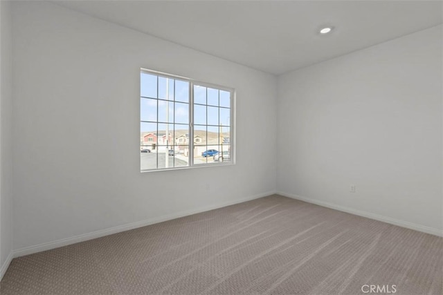 view of carpeted empty room