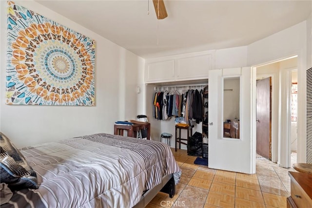 6820 S Van Ness Ave, Los Angeles, CA 90047 - bedroom featuring a closet and a ceiling fan
