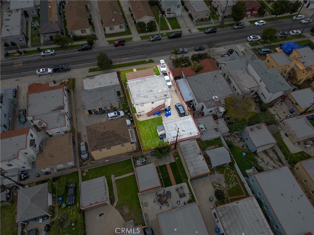 6820 S Van Ness Ave, Los Angeles, CA 90047 - aerial view of residential area featuring property parcel outlined