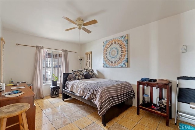 6820 S Van Ness Ave, Los Angeles, CA 90047 - bedroom with a ceiling fan