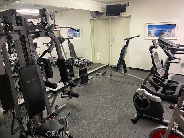 view of workout area