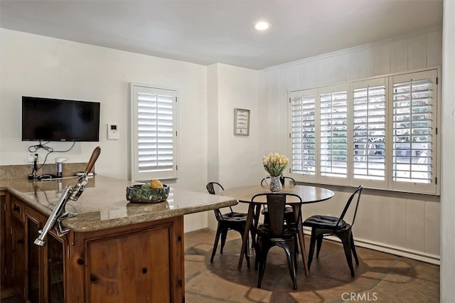 view of dining room