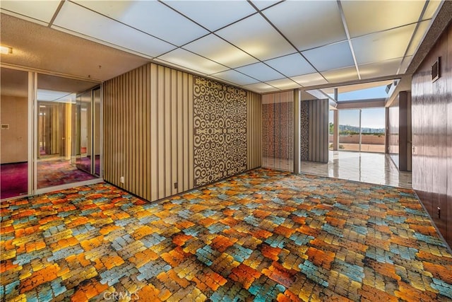 1470 Laurel Way, Beverly Hills, CA 90210 - carpeted empty room with a paneled ceiling