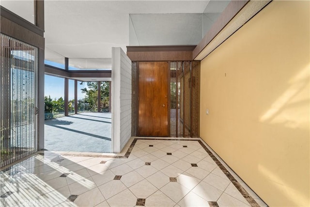 1470 Laurel Way, Beverly Hills, CA 90210 - entryway with tile patterned floors and inlaid floor details
