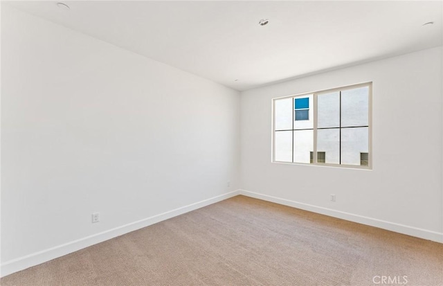 view of carpeted empty room