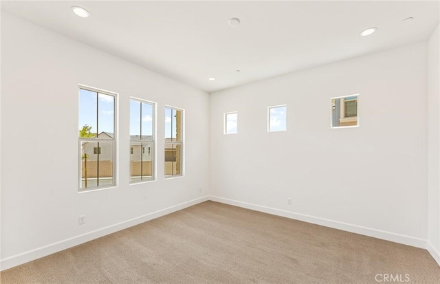 view of carpeted empty room