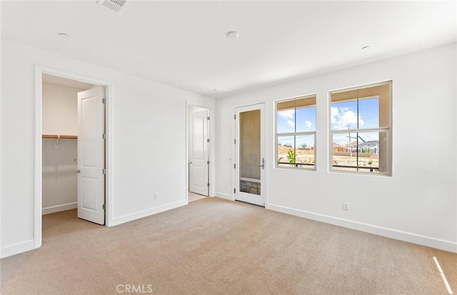 interior space with light carpet