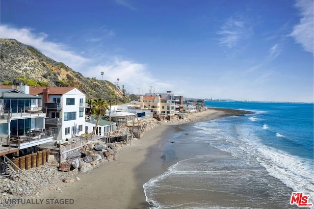 water view with a beach view