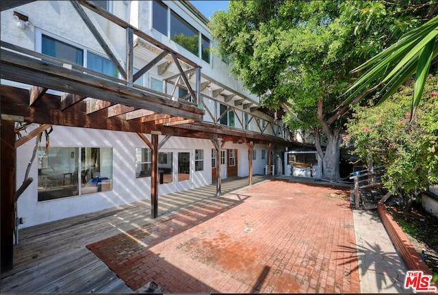 view of patio / terrace with a pergola