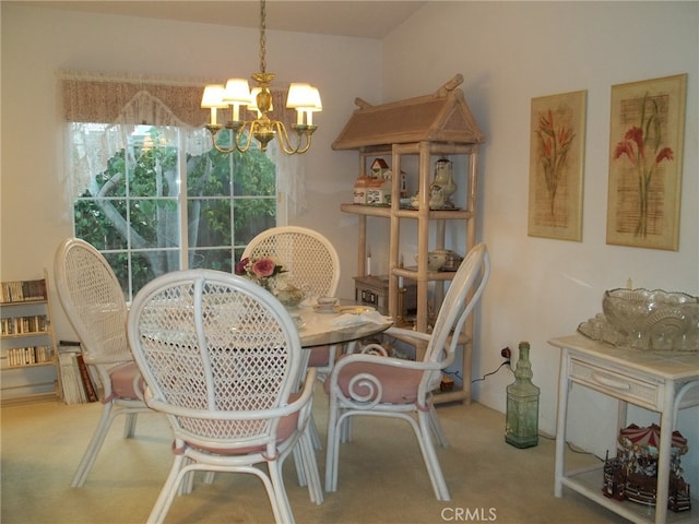 1647 Shire Ave, Oceanside, CA 92057 - carpeted dining space featuring a chandelier
