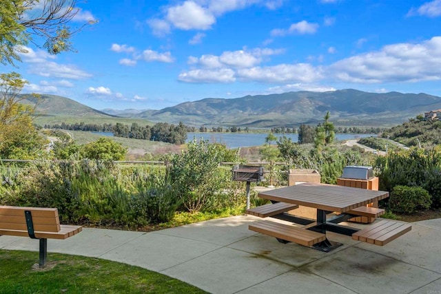 property view of mountains with a water view