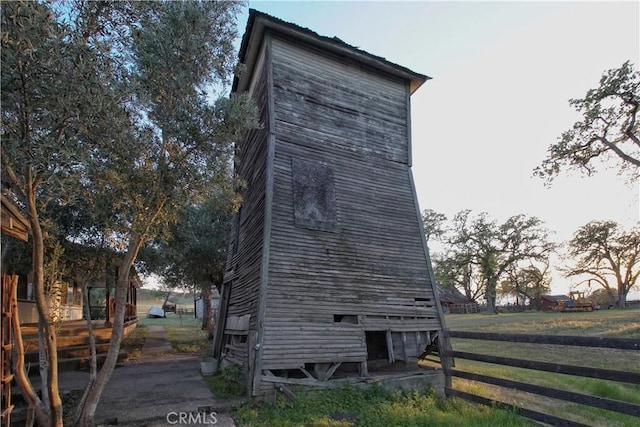 view of side of property