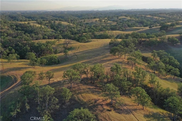 aerial view featuring a rural view