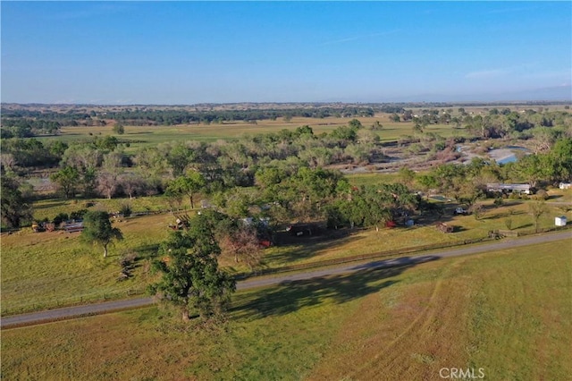 bird's eye view featuring a rural view