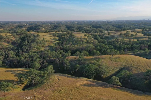 drone / aerial view with a rural view