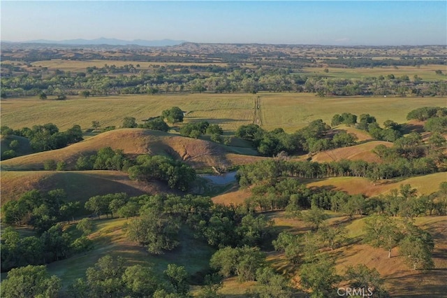 bird's eye view featuring a rural view