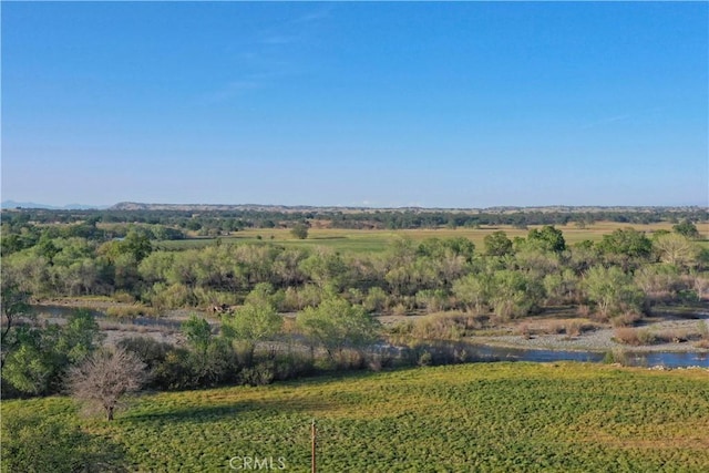 aerial view featuring a rural view