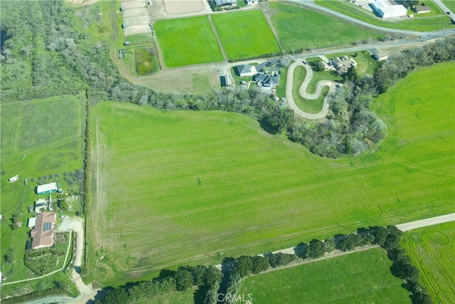 bird's eye view featuring a rural view