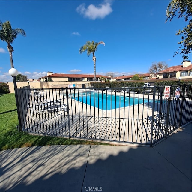 view of pool with a patio area