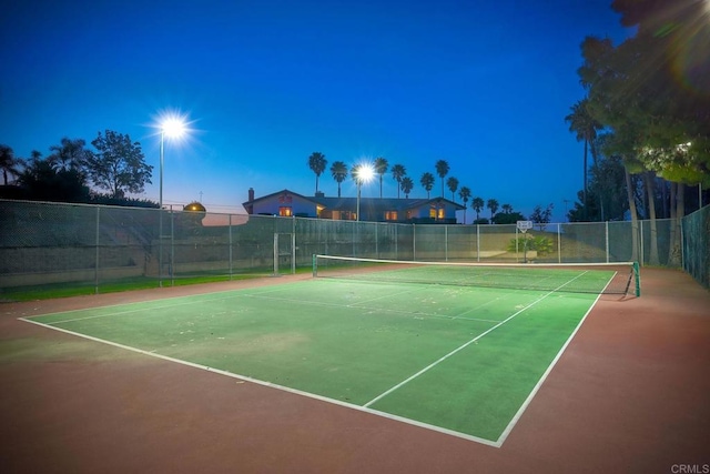 view of tennis court