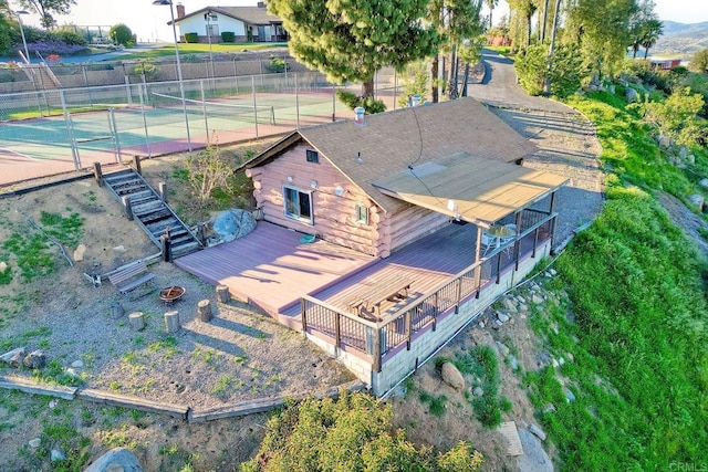 birds eye view of property