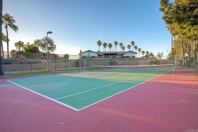 view of tennis court