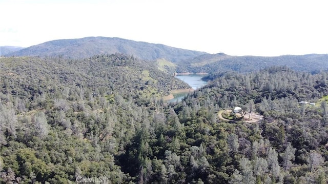 property view of mountains featuring a water view