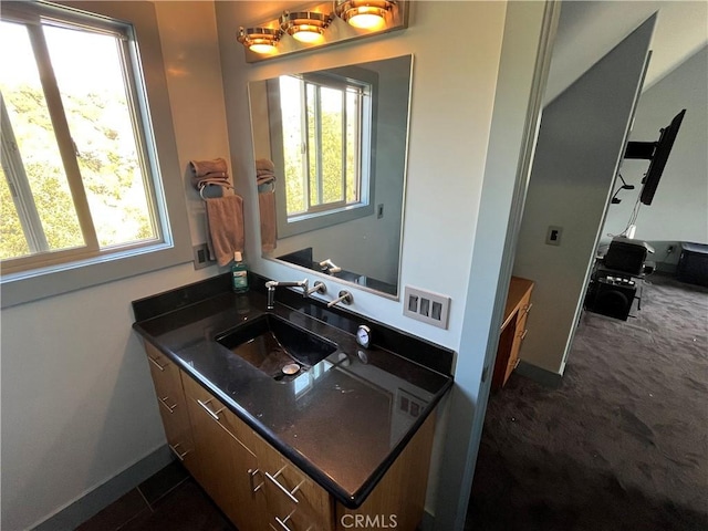 bathroom with vanity