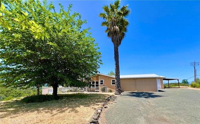 view of front of home