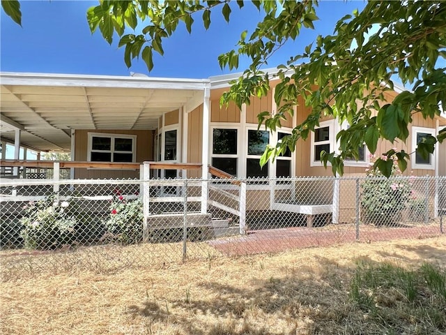 view of back of property