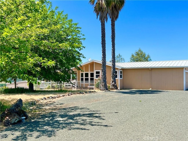 view of front of home