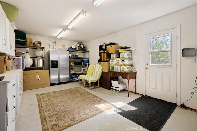 14600 El Monte Rd, Atascadero, CA 93422 - garage featuring stainless steel fridge