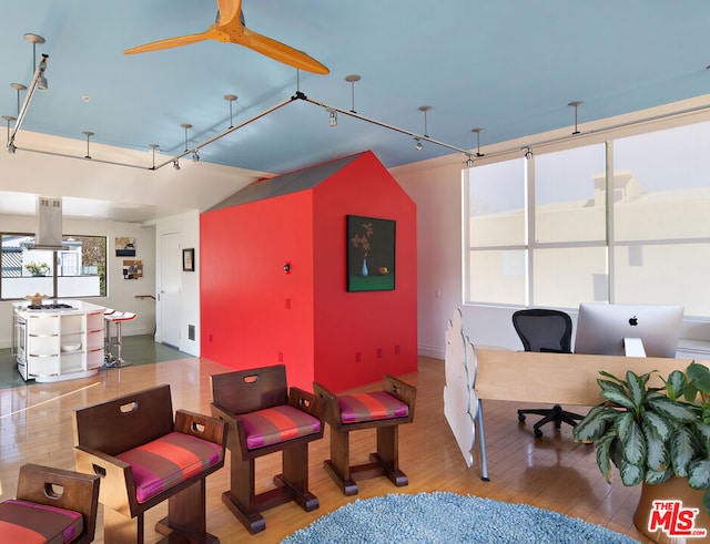 living room featuring hardwood / wood-style floors