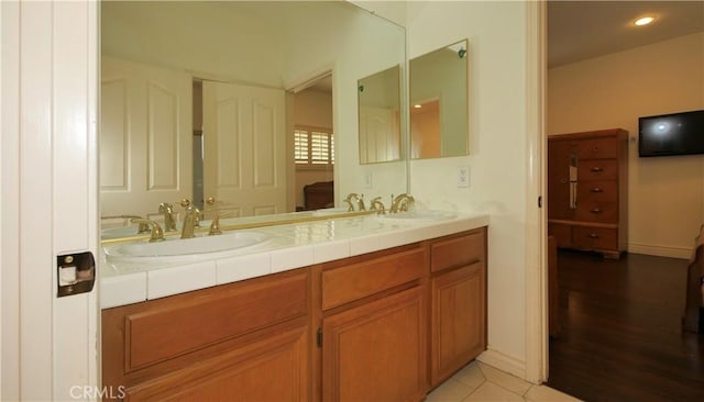 bathroom featuring vanity