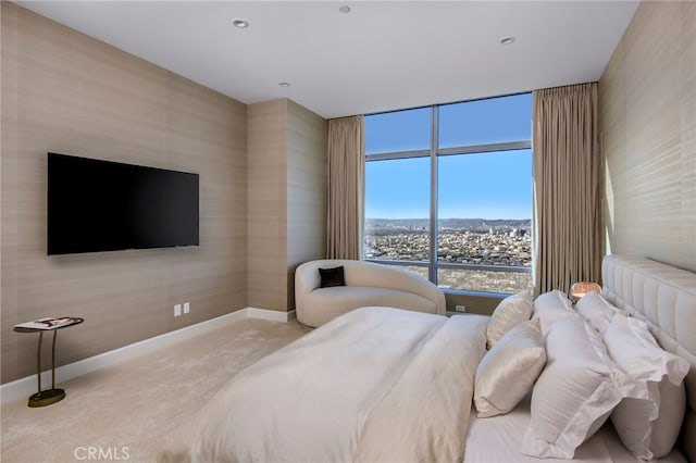 bedroom featuring carpet flooring