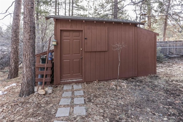 view of outbuilding