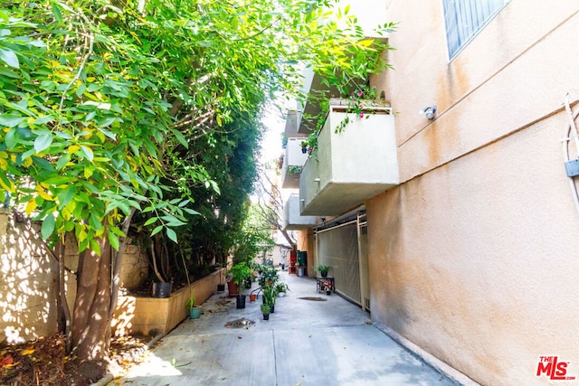 view of home's exterior with a patio area