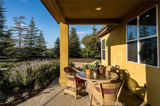 view of patio / terrace with outdoor dining area