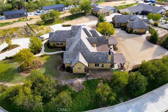 aerial view featuring a residential view