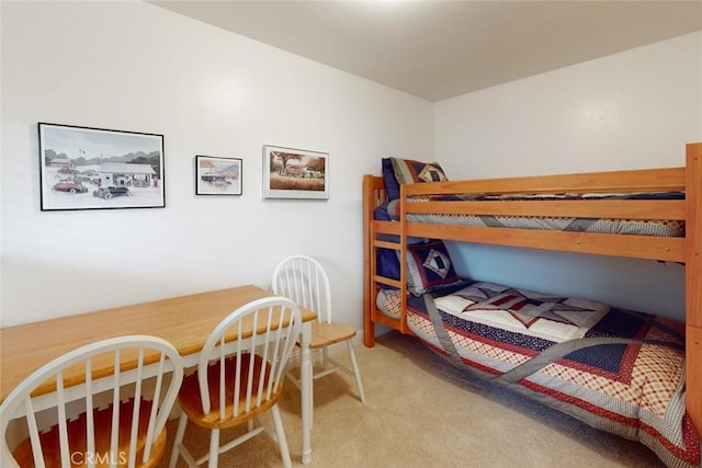 bedroom with carpet