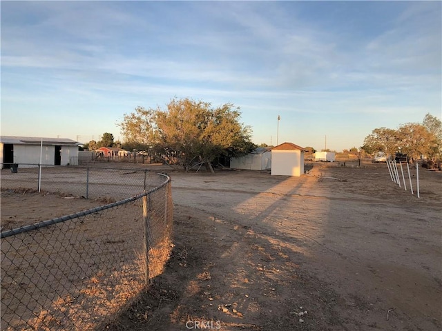 exterior space with fence