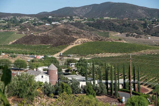 view of mountain feature featuring a rural view